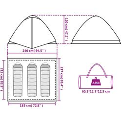Cort VidaXL 94410 (Blue/Grey) Thumb