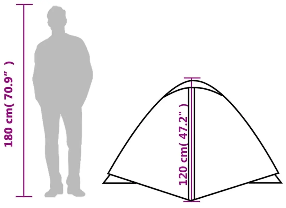 Cort VidaXL 94411 (Grey/Orange)