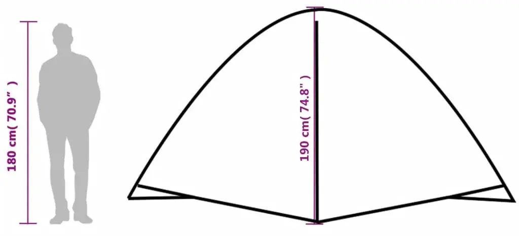 Cort VidaXL 94414 (Grey/Orange)