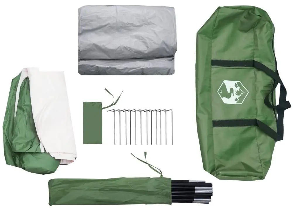 Палатка VidaXL 94415 (Green/White) - 12