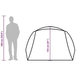 Палатка VidaXL 94415 (Green/White) Thumb