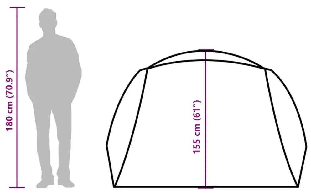 Cort VidaXL 94416 (Blue/Grey)