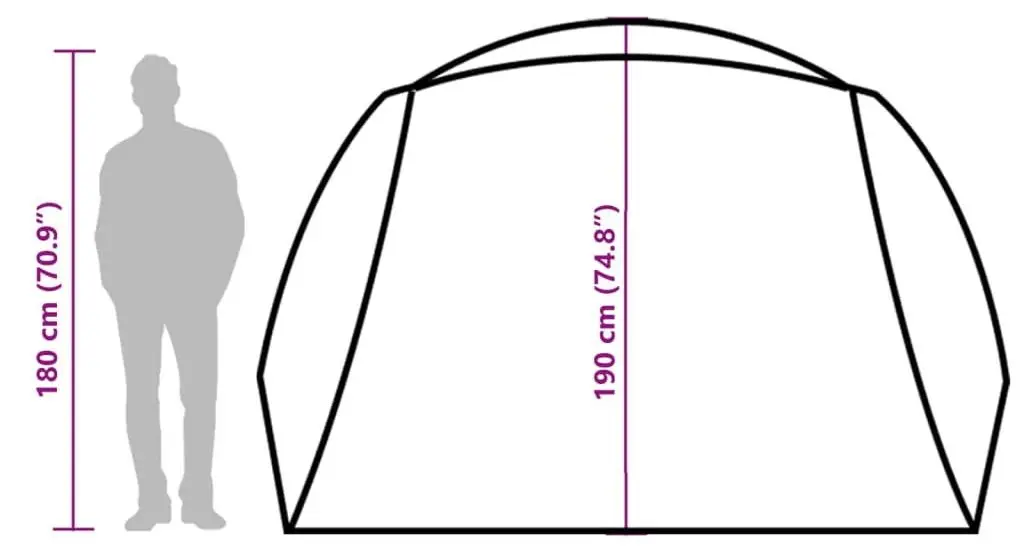 Cort VidaXL 94419 (Blue/Grey)