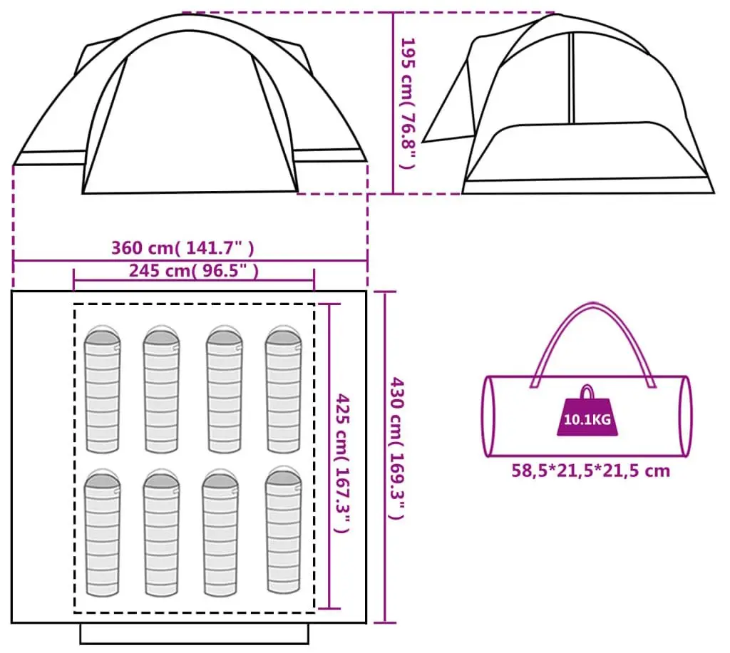 Cort VidaXL 94422 (Blue)