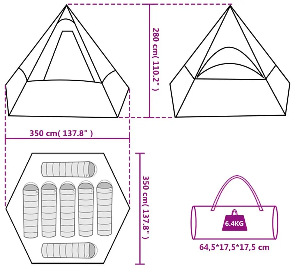 Cort VidaXL 94429 (Grey/Orange)