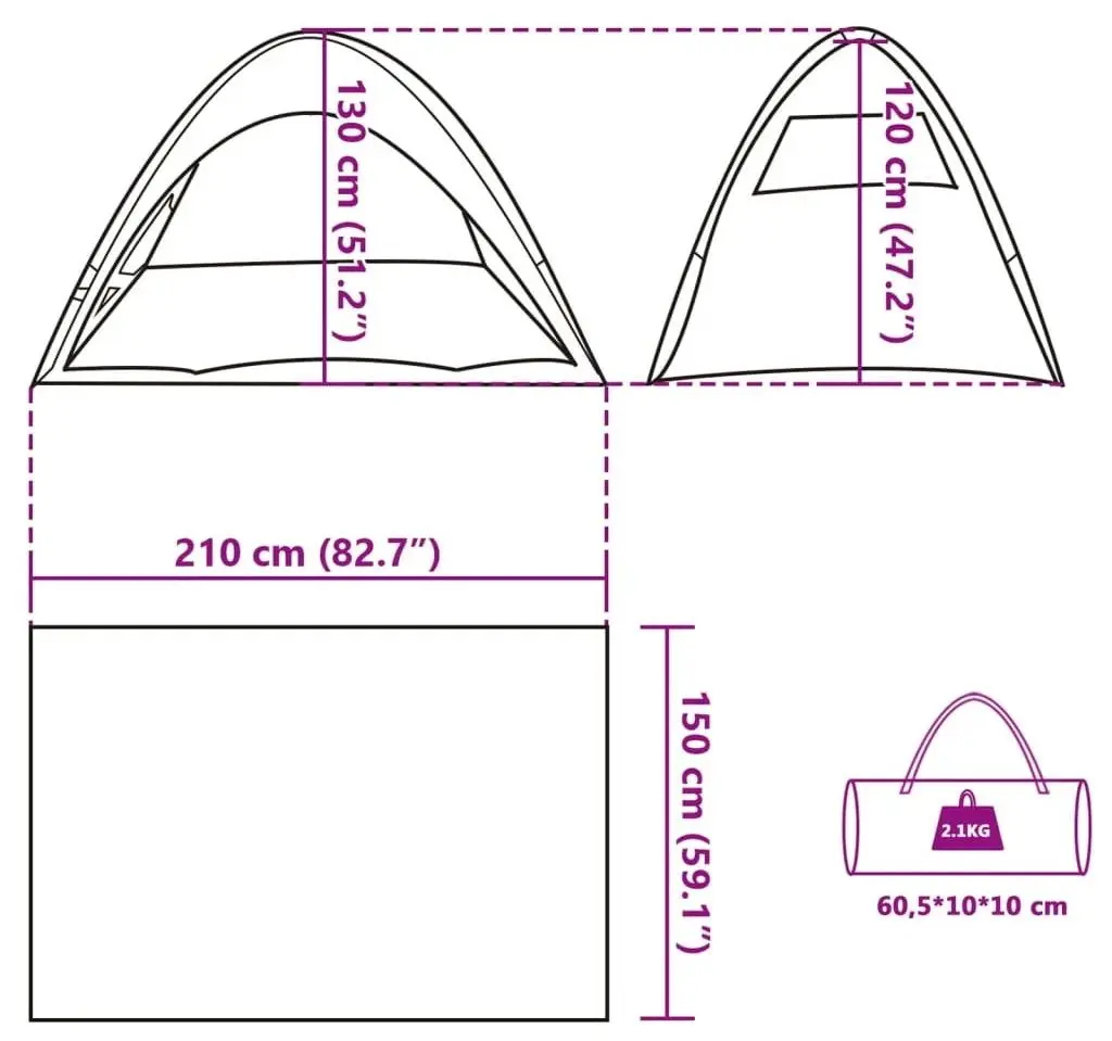 Палатка VidaXL 94527 (Green)