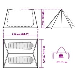 Cort VidaXL 94529 (Blue) Thumb