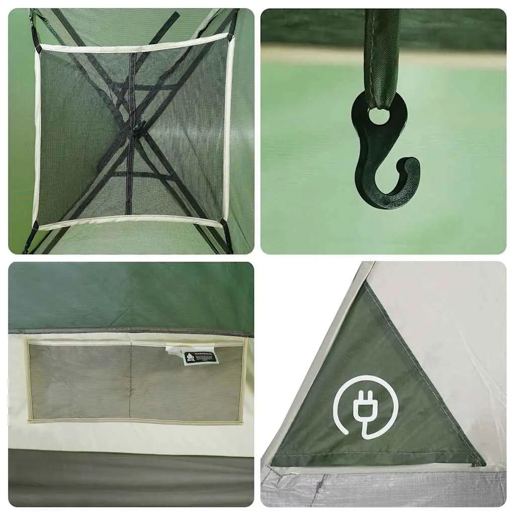 Палатка VidaXL 94536 (Green/Grey)