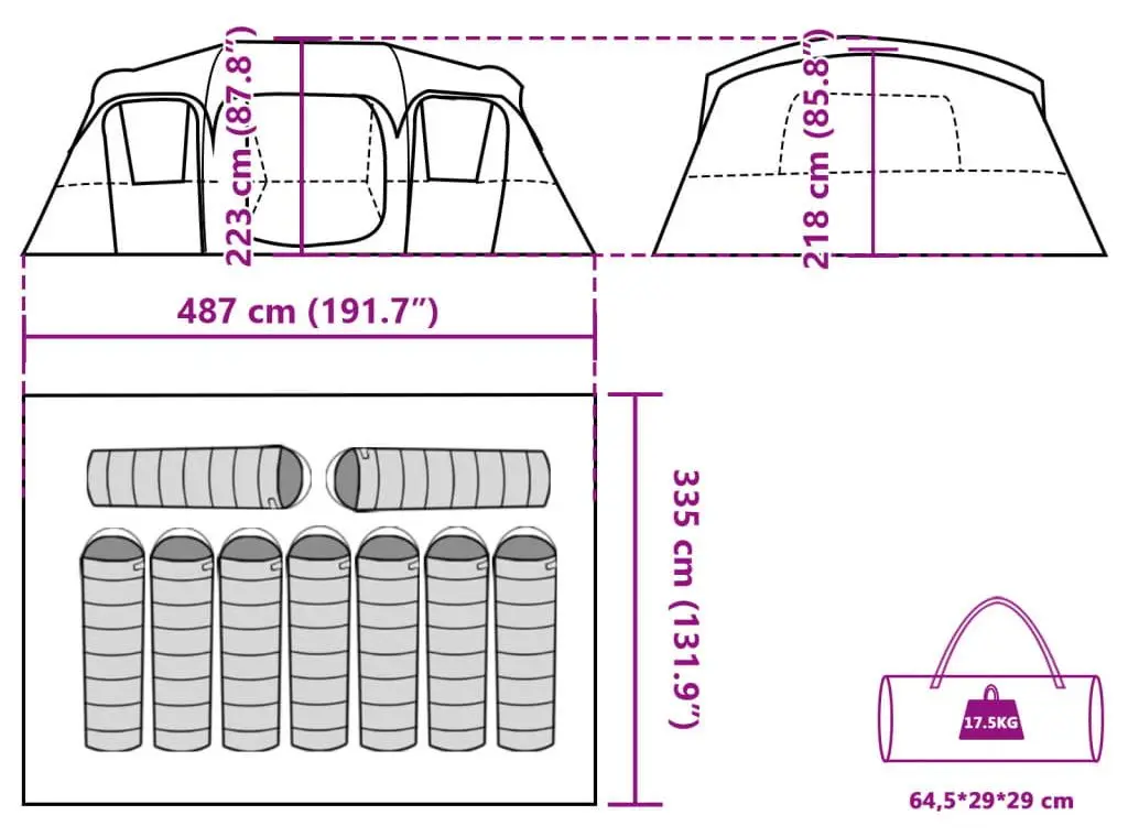 Cort VidaXL 94539 (Green/White)