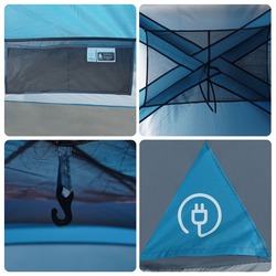 Палатка VidaXL 94540 (Blue/Grey) Thumb