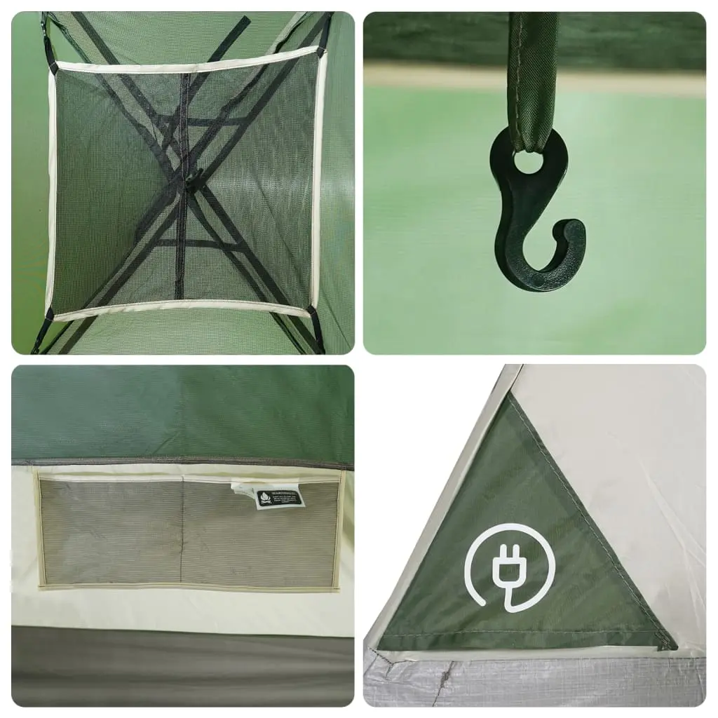 Палатка VidaXL 94542 (Green/White)