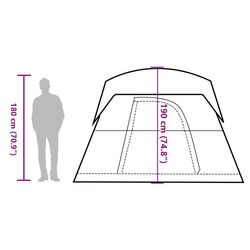 Палатка VidaXL 94542 (Green/White) Thumb