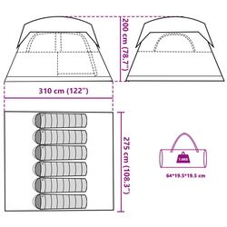 Cort VidaXL 94545 (Green/White) Thumb