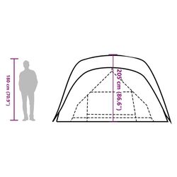 Палатка VidaXL 94548 (Green/White) Thumb