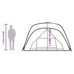 Палатка VidaXL 94549 (Blue/Grey) Thumb