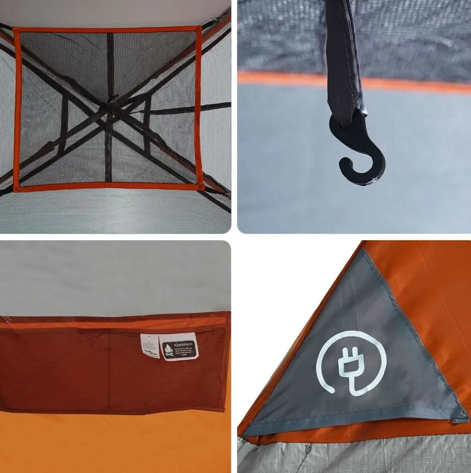 Cort VidaXL 94550 (Orange/Grey)