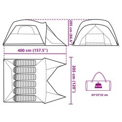 Cort VidaXL 94550 (Orange/Grey) Thumb