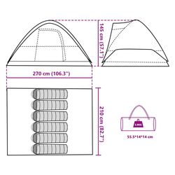 Cort VidaXL 94551 (Green/White) Thumb