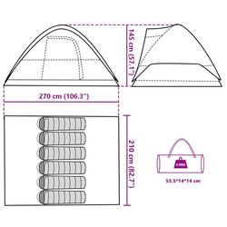 Палатка VidaXL 94554 (White) Thumb