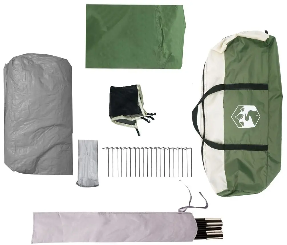 Палатка VidaXL 94555 (Green/White)