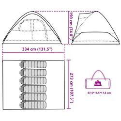 Cort VidaXL 94556 (Blue/Grey) Thumb