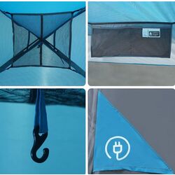 Cort VidaXL 94564 (Blue/Grey) Thumb