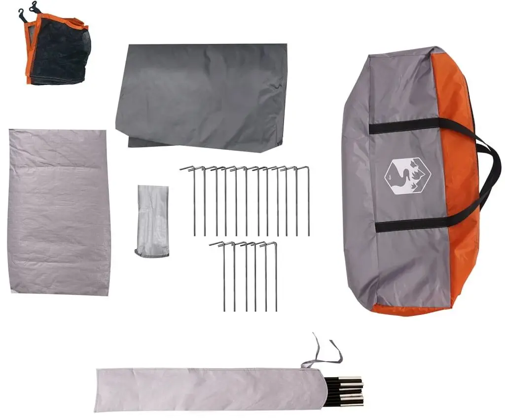 Палатка VidaXL 94565 (Grey/Orange)