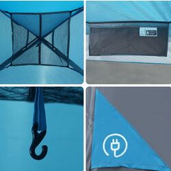 Палатка VidaXL 94567 (Blue/Grey) Thumb