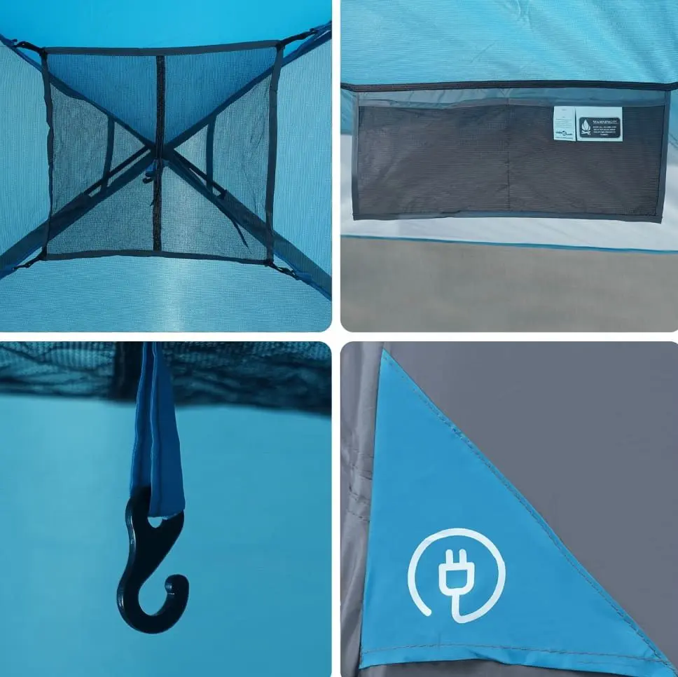 Палатка VidaXL 94567 (Blue/Grey)