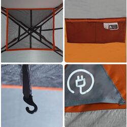 Палатка VidaXL 94568 (Grey/Orange) Thumb