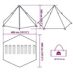 Cort VidaXL 94584 (Grey) Thumb