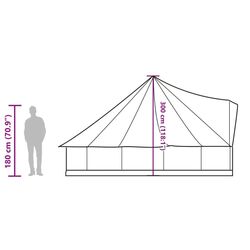 Палатка VidaXL 94595 (Blue/Grey) Thumb