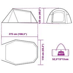 Палатка VidaXL 94601 (Blue) Thumb