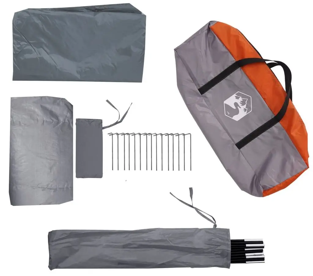 Cort VidaXL 94602 (Grey/Orange)