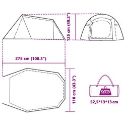 Cort VidaXL 94602 (Grey/Orange) Thumb
