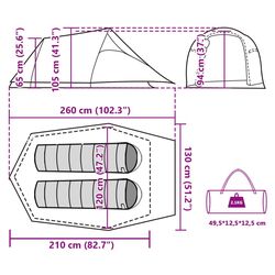 Палатка VidaXL 94604 (Green) Thumb