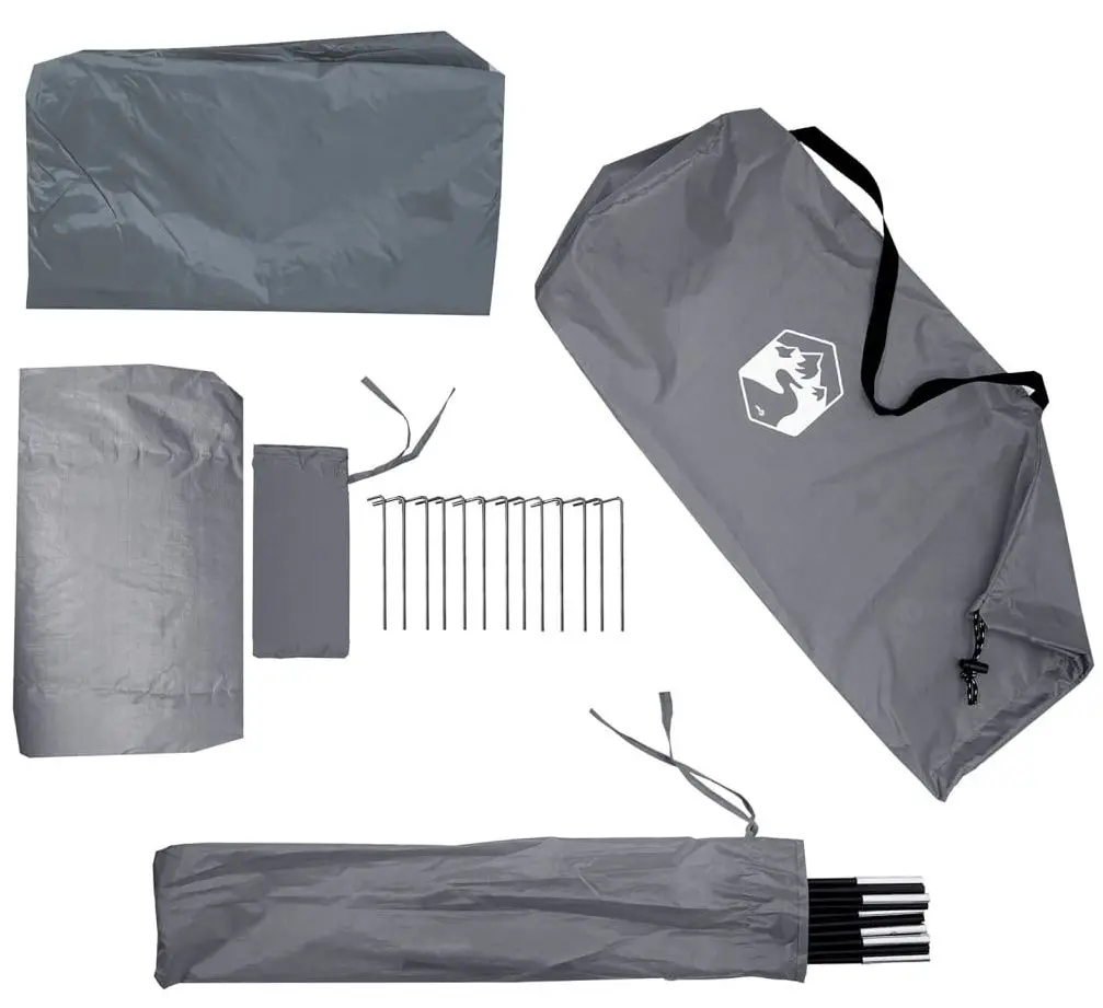 Палатка VidaXL 94606 (Grey/Orange)