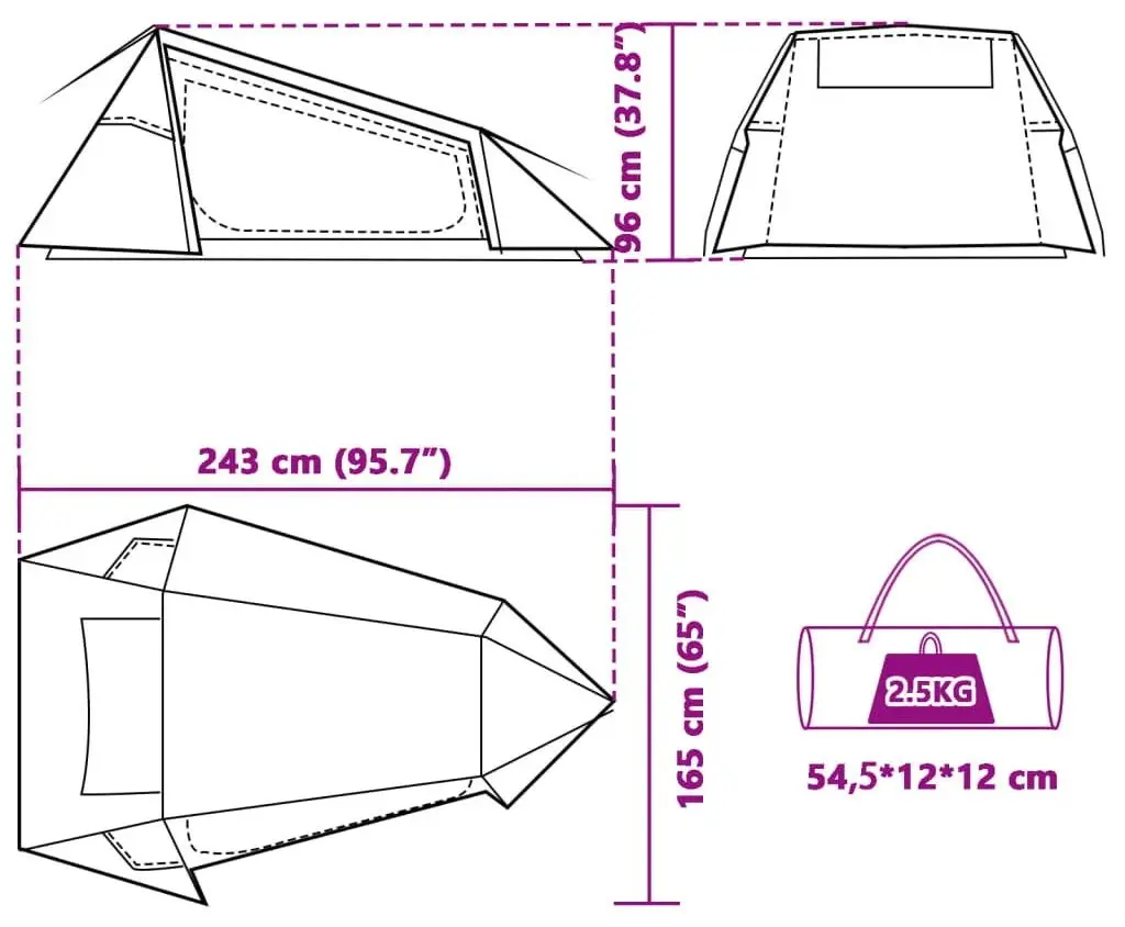 Cort VidaXL 94613 (Blue/Grey)