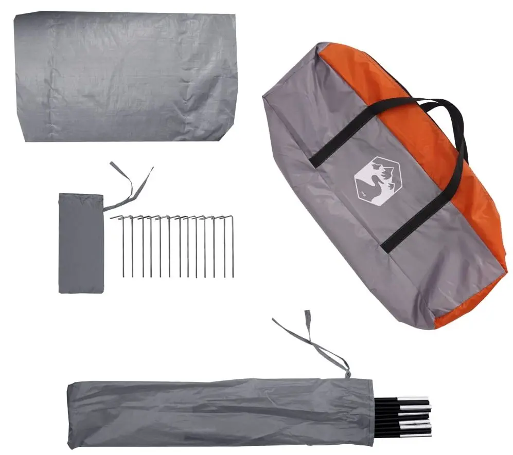 Палатка VidaXL 94614 (Grey/Orange) - 8