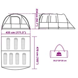 Палатка VidaXL 94625 (Green/White) Thumb