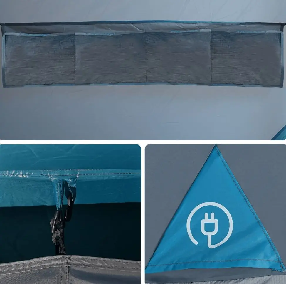 Cort VidaXL 94626 (Grey/Blue)