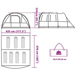 Cort VidaXL 94627 (Grey/Orange) Thumb