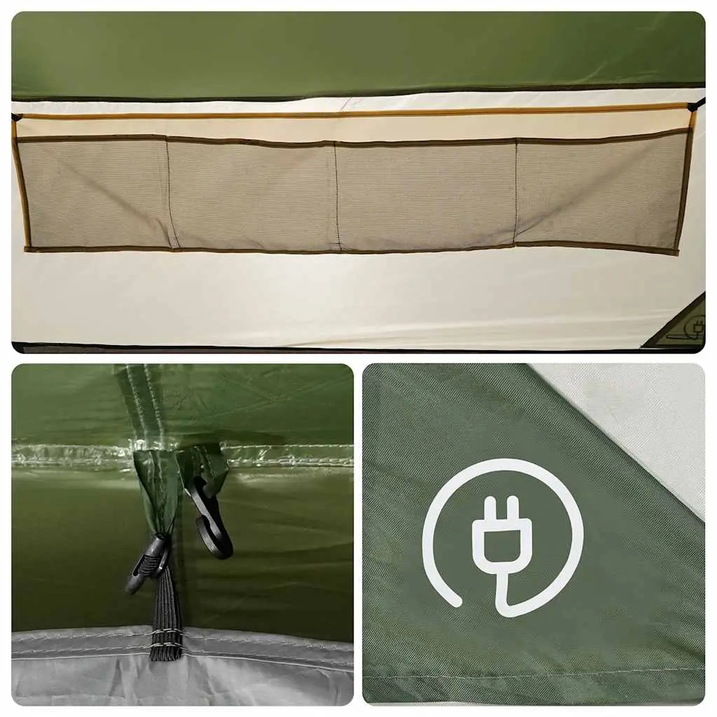 Палатка VidaXL 94628 (Green/Grey)