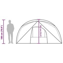 Палатка VidaXL 94637 (Green/White) Thumb