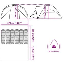 Палатка VidaXL 94638 (Blue/Grey) Thumb