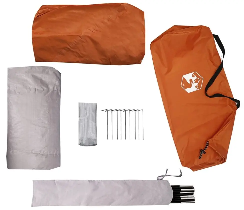 Палатка VidaXL 94645 (Grey/Orange)