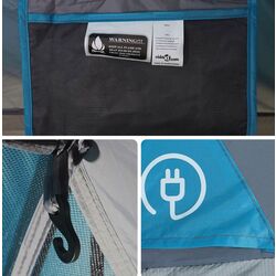 Cort VidaXL 94647 (Grey/Blue) Thumb