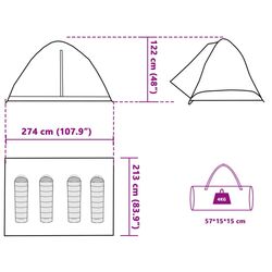 Cort VidaXL 94647 (Grey/Blue) Thumb