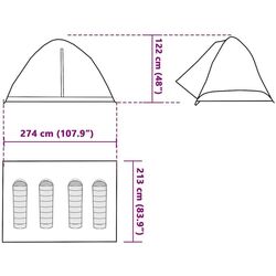 Cort VidaXL 94648 (Orange/Grey) Thumb