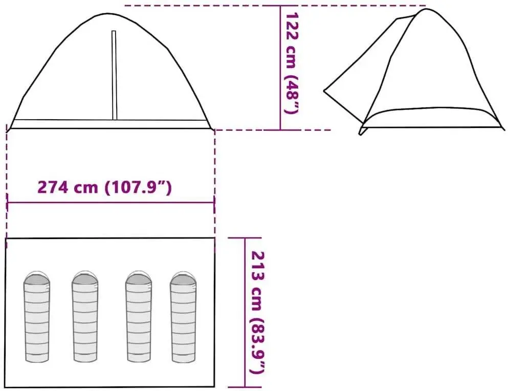 Cort VidaXL 94648 (Orange/Grey)